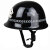 晋野 黑色PC头盔（有徽无字） 防暴头盔保安防暴钢盔防护盔安保器材保安用品战术巡逻头盔