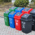 户外垃圾桶中型分类工业60L商用环卫室外小区摇盖箱塑料约巢 灰色30L摇盖垃圾桶 【可定制LOG