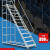 仓库登高梯登高车加高取货梯登高作业扶手梯防滑楼梯可移动平台梯 平台离地2米宽0.7米灰色加厚冷