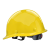 国标工地安全帽透气加厚建筑工程施工安全头帽领导圆头盔定做印字 圆盔不透气黄色【旋钮帽衬】