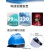 德威狮安全帽工地国标头盔男夏季白色透气工作帽定制logo印字可调节 A3蓝色一指键帽衬（ABS高硬度更安全）