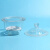 动力瓦特 玻璃干燥器 实验室加厚玻璃真空干燥皿 透明实验室干燥剂保干器  透明300mm 