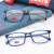 Levi's李维斯近视眼镜男款方形框眼镜架配成品有度数防蓝光近视眼镜7031 7031黑色807 依视路1.56膜岩非球面镜片