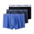 Calvin Klein卡尔文·克莱恩CK 男士平角内裤套装套盒 送男友礼物 黑蓝蓝三条装 S