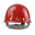 海华 安全帽工地头盔 建筑工程帽透气施工帽子免费印字HH-B3 红色
