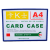 透明卡套a4高性能软磁灰色边框卡K士磁性硬胶套展示牌A4磁性卡套 A4蓝色(强磁）横式