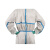坤泽尔一次性白色防护服带蓝色胶条 XL码 1件