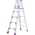 定制铝合金家用梯子加厚折叠人字梯不伸缩室内外爬梯双筋工程梯双侧梯科威顿 德标双筋加固款1.5米(紫配件)