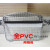 定制PVC无尘包防护网格包防尘透明工具挎包8寸12寸14寸17寸收纳背包 白8寸全PVC 25*16*6cm 均码