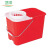 卫洋WYS-2535 塑料拖把桶 地拖桶墩布桶清洁桶挤水拧干桶 大号红色