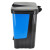 中典 YJ-B046新国标脚踏分类双格垃圾桶商用 灰蓝色60L
