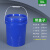 黑色塑料桶圆形密封pp小水桶大号避光诱蜂塑胶桶带盖5/10/20升25L 18L加厚蓝色