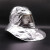 铝箔耐高温防火隔热头套炼钢厂铝厂1000度防护面罩消防披肩帽 透明面屏铝箔面罩 不含安全帽