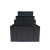 万迪诺防静电周转箱 黑色塑料收纳箱ESD电子元件盒物料箱框 300*200*120mm