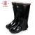 安全牌（AN QUAN PAI）耐酸碱胶靴 ZH001 42码 安全雨鞋劳保鞋 防滑雨靴 半筒