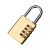 赫思迪格 JG-1357 金属挂锁 密码锁 行李箱防盗锁 门锁多位密码 3轮密码 （小号）