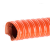 红色硅胶风管 耐高温排风管 热风管 硅胶布管25mm/32/43/51/63/75 内径38mm*4米