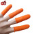 世霸 SHIBA 加厚防滑指套护指耐磨乳胶橡胶防护点钞保护工业劳保一次性手指头套 防滑手指套橙色100只 M码