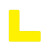 安固威 6s四角定位贴黄色L型 （10个/包）
