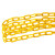 纳仕徳 LW0107 酒店隔离警示防护塑料链条雪糕筒6mm警示链 黄色链条（10米）
