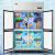 雪花（SNOWFLK）商用四门冰箱冰柜厨房立式双温冷藏冷冻饭店酒店不锈钢冷柜冷冻冰柜双压缩机