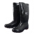 朗莱斯特耐酸碱防化水鞋 劳保胶鞋高筒雨靴LL-1-05 42码 黑色 1双