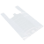 普力捷（PULIJIE）塑料袋白色马夹袋背心袋手提打包袋方便袋子 28*50透明塑料袋(100个)