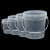 誉享之家 透明水桶 塑料桶 密封打包桶 小水桶涂料桶 1L带提手