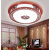 中式吸顶灯客厅圆形实木书房间餐厅LED卧室灯仿古红木中国风灯具 52cm1035款三色