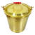防爆一体成型铝制黄铜带盖子石油化工废料储存桶手提水铝桶 铜桶锥形10L带盖子一体成型
