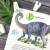 浪花朵朵正ABC恐龙图册恐龙绘本大师黑川光广力作26种恐龙故事绘本3-9岁儿童科普少儿英语读物后浪童书