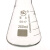 硅胶塞锥形瓶501001502505001000ml广口三角烧瓶含玻璃 喇叭口锥形瓶100ml(带塞)
