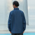 NBA ICON系列-隐藏帽拉链外套春秋男士运动休闲服长袖外套上衣 蓝色升级-气质蓝 XL