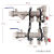 日丰管道大流量分水器地热分水器全铜一体1寸20地暖管4分集水器 大流量套装两路