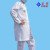 紫羲（ZXFH.NET）药店医生护士工作服白大褂长袖短袖医护服学生可绣LOGO实验室工作服 白色 S