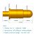 弹簧针连接器弹簧顶针pogopin端子针 信号针铜针 电流探针测试针 插板加粗9.2H-2.4T针头直径3.0M