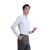中神盾 8628 男式长袖衬衫修身韩版职业商务白领条纹衬衣 白底蓝竖条（人字纹）41码 (100-499件)