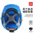 山头林村工地安全帽ABS国标防砸加厚透气建筑工程电工领导高强度定制头盔 ABS安全帽[欧式]蓝色