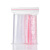 联嘉 PE透明自封袋加厚塑料袋密封袋塑料袋 宽5cmx长7cm×厚6丝 红边 1包（100个）