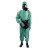 邦固 FFY03型防毒衣连体防化服耐酸碱防化服带防毒面具全套浅绿色 均码