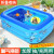 诺予安儿童充气游泳池家用大型婴儿游泳桶成人亲子水池加厚小孩洗澡池 1.2米两环泡泡底
