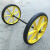京采无忧 黄色扁管实心轮一套 300-18型手推车建筑工地斗车轮子防刺发泡橡胶实心轮胎加厚
