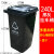 公共户外大型分类垃圾桶240L塑料升可挂车小区物业环卫大号商用 240进口加厚挂车黑灰 其他垃圾