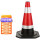 橡胶雪糕筒路障警示红白反光路锥形桶隔离墩道路施工高速路安全分 带环高96cm9斤