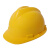安全帽工地免费印字 新国标V型ABS 建筑工程施工电力领导监理头盔 加厚工业防护工人帽子 定制 黄色