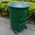 安赛瑞 垃圾桶 带轮挂车铁皮环卫桶 360L物业市政大号清洁箱 厚度1.6mm 绿色无盖 7F00207