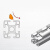 优束 弹珠弹性螺母欧标20/30/40/50 后置铝型材钢珠锁紧卡槽 欧标45-M5(50个） 
