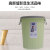 亿丽佳 坚纹压圈垃圾桶卫生桶办公纸篓垃圾干湿分类（7L颜色随机） 15件/组