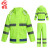者也雨衣雨裤分体套装 反光雨衣双层防风雨披交通执勤劳保雨衣 经典款-150D蓝格绿 3XL
