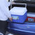 保温箱商用摆摊外卖餐箱子冰袋车载冰淇淋泡沫恒温冷藏箱冰桶 5升蓝色[送冰袋5个+冰板1个]